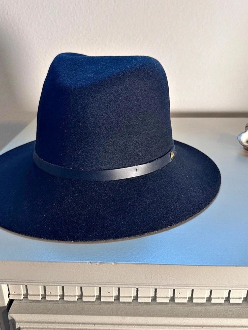 rag & bone Floppy Brim Wool Fedora Black Size Large